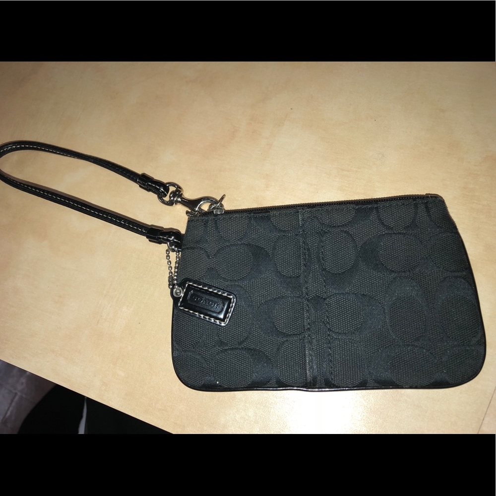 Black Coach wristlet